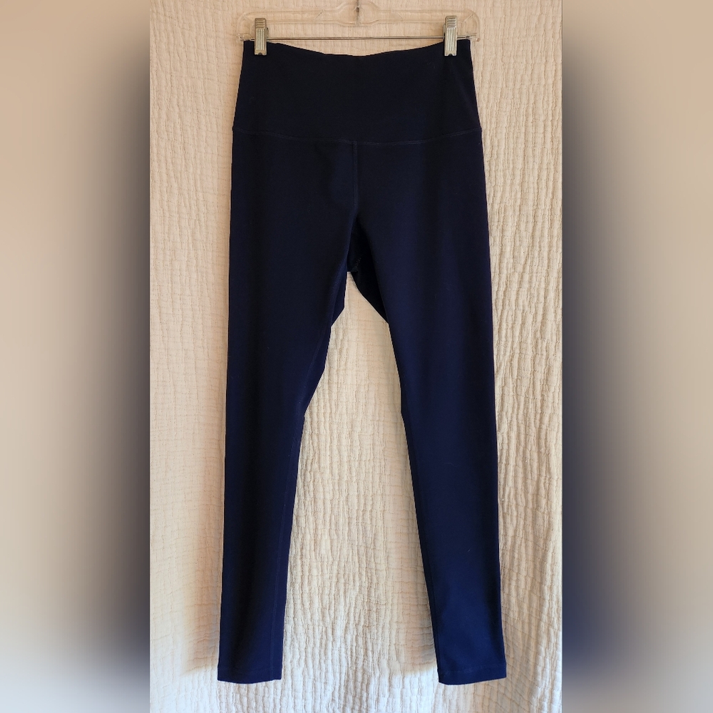 Zella Navy Blue High Waist Leggings Size Medium